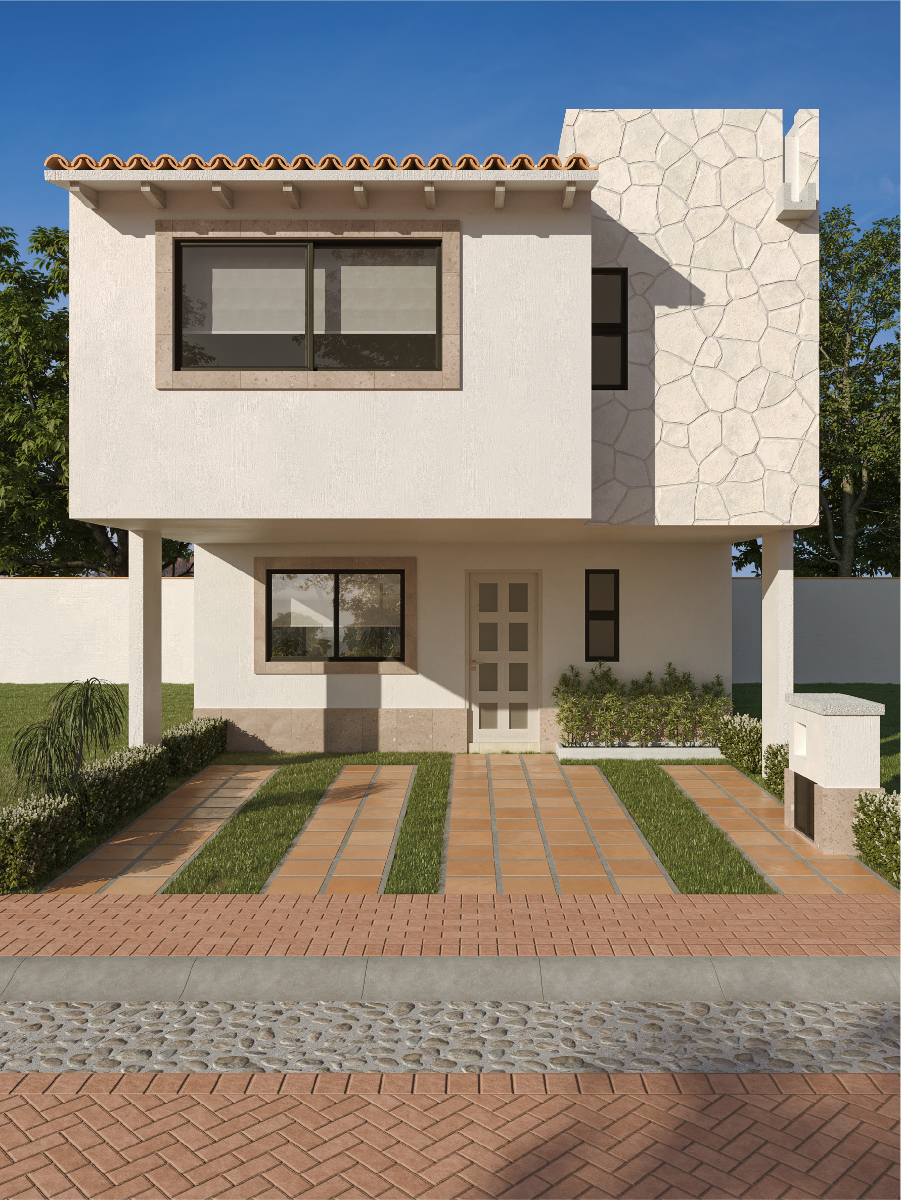 Vista frontal modelo Lucero