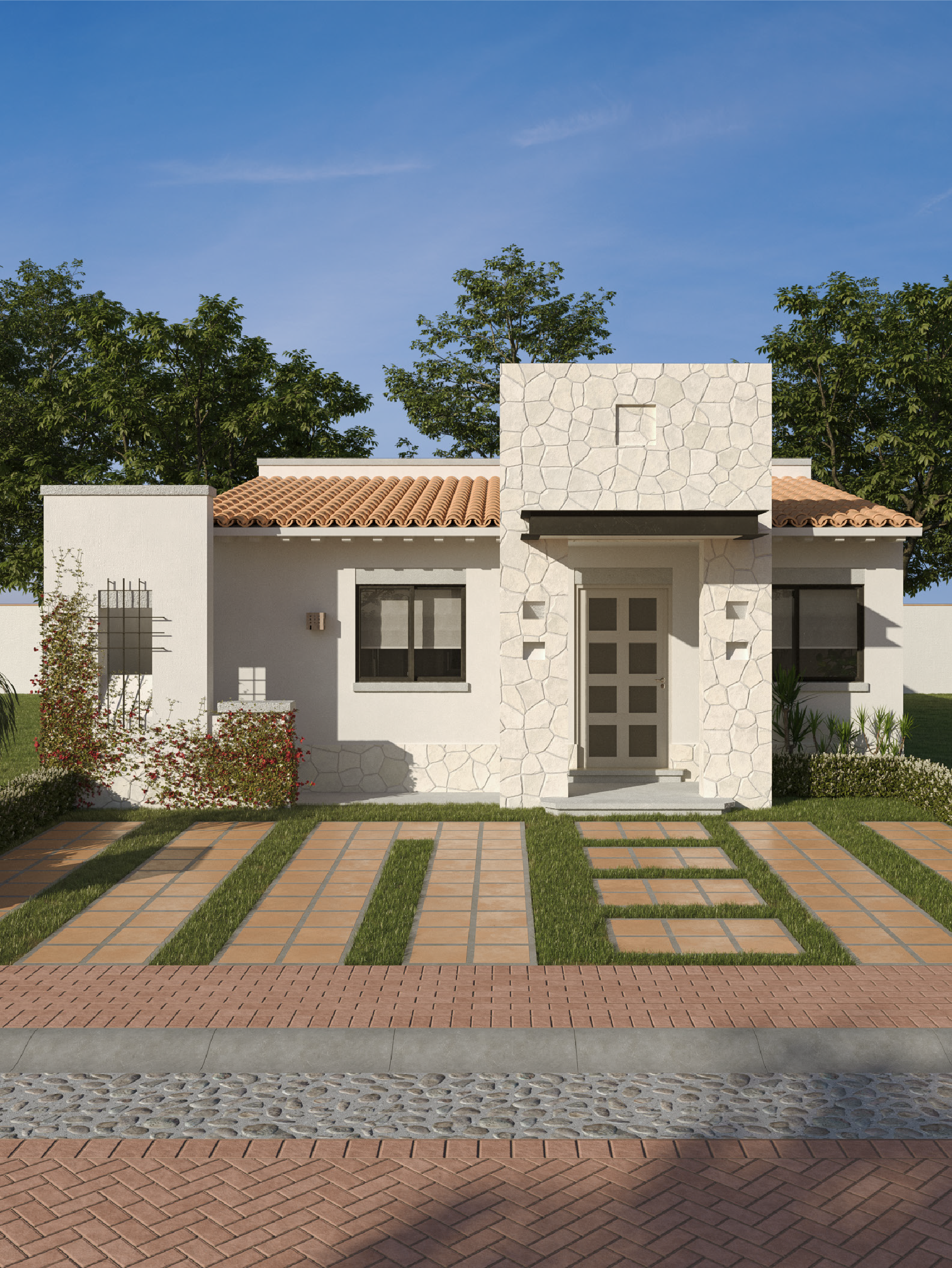 Vista frontal modelo Domum